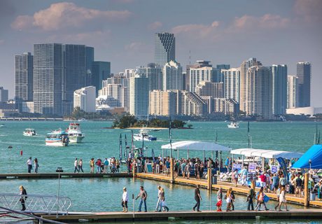 Extra traffic from boat show season on your dealer website means chat and text are a huge lead booster. Photo: Miami Boat Show