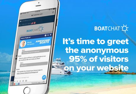 It's time to greet the anonymous 95% of visitors on our boat dealership website.