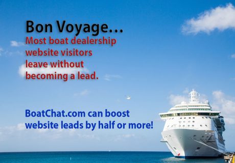 Most boat dealership website visitors leave without becoming a lead. BoatChat can boost website leads by half or more.