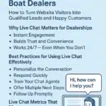 Guide to live cha for boat dealerships