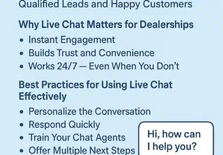 Guide to live cha for boat dealerships